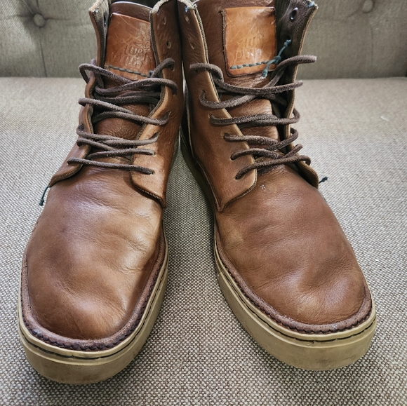 Satorisan Men's Brown Ankle Boots Leather - Picture 2 of 4